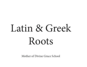 3rd Grade Greek & Latin Root Cards
