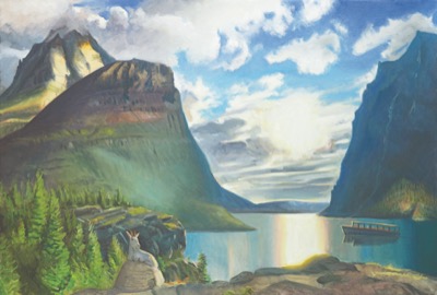 Glacier National coloring page